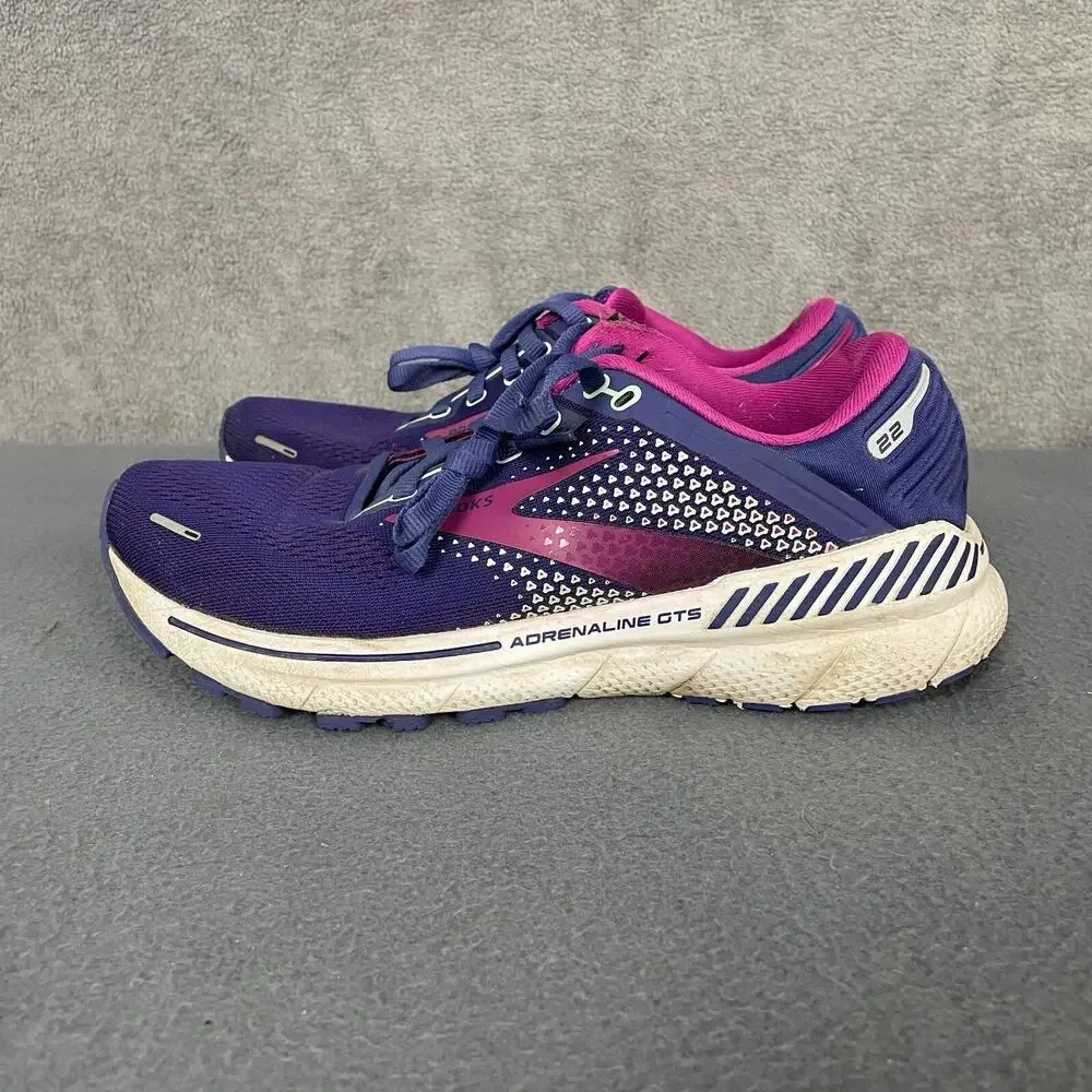 Brooks Adrenaline GTS 22 1203531B403 Sneakers Women's US 8 Purple Running Shoes - Picture 7 of 15